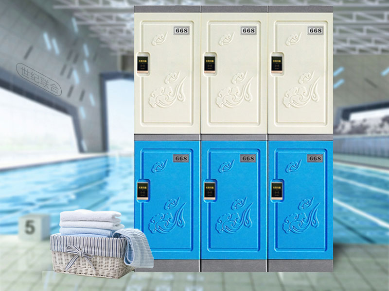 二層柜玉脂白配石墨藍(lán)+感應(yīng)鎖